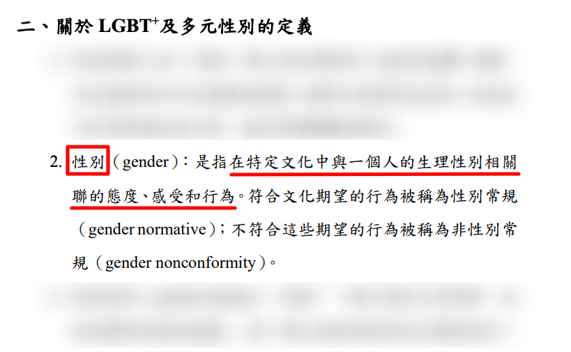 衛福部定義「性別」是「態度、感受和行為」允性別不明兒少動變性手術