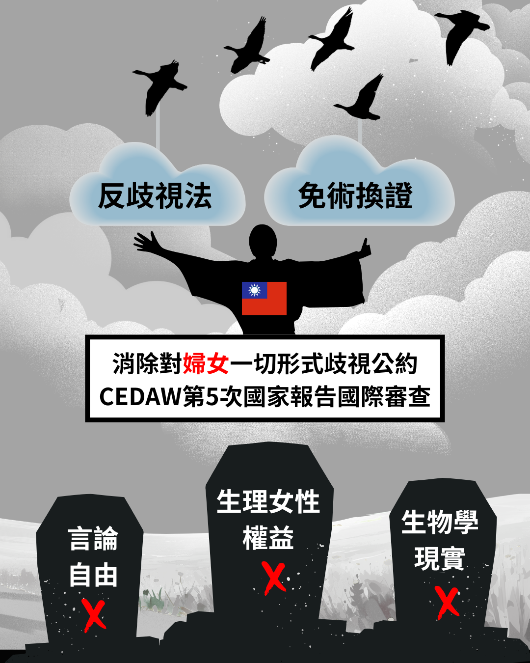 忽視生理女性權益！NO-SELF ID批CEDAW審查淪跨運護航工具，籲政府未來邀集專家應多元公正